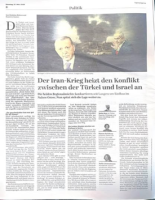 شەڕی ئێران هەرای نێوان تورکیا و ئیسرائیل گەرمتر دەکات… و. هەڵۆ بەرزنجەیی